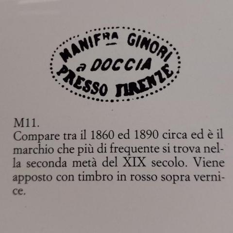 Marchio Manifattura di Doccia presso Firenze 