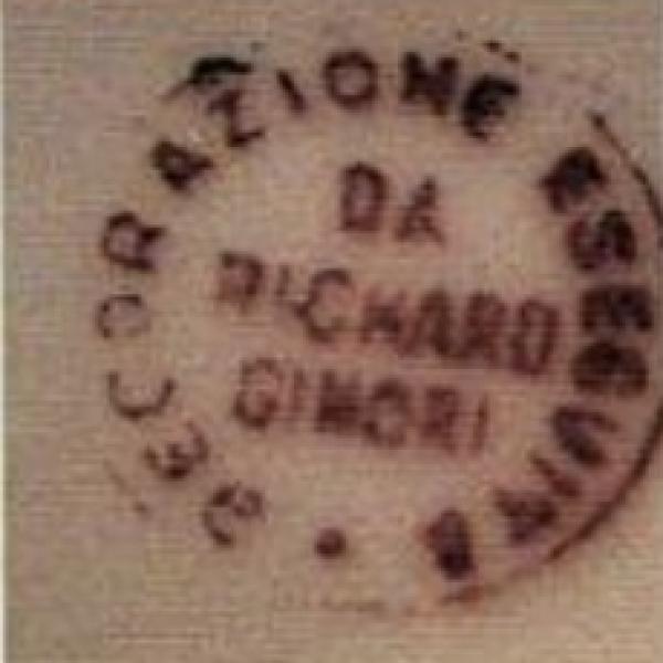 Timbro Rosso Decorazione Eseguita da RG